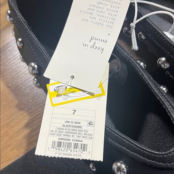 a new day Black Flats with Silver Studs - Picture 5 of 5